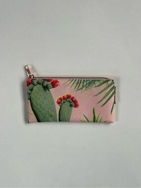 Honest Beauty Pink Cactus Zip Pouch